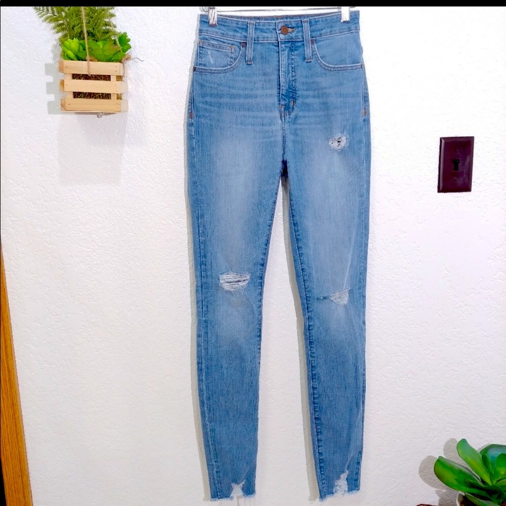 Madewell 30T high rise skinny jeans